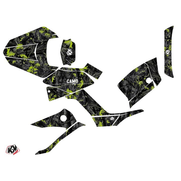 Kit Déco Quad Camo Kymco 250 MXU Noir Vert (2004-2012)