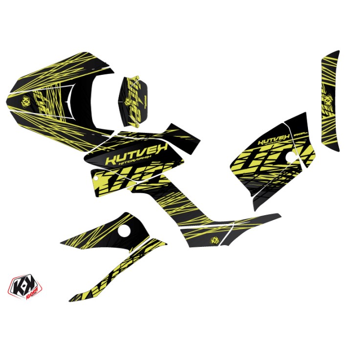 Kit Déco Quad Eraser Kymco 250 MXU Neon Gris (2004-2012)