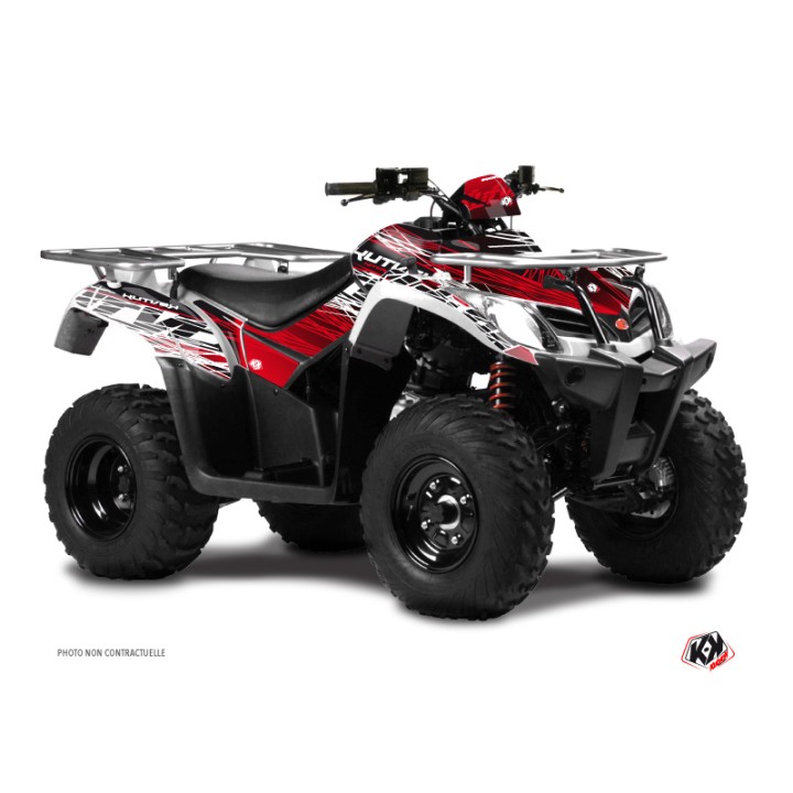 Kit Déco Quad Eraser Kymco 300 MXU Rouge Blanc (2005-2018)