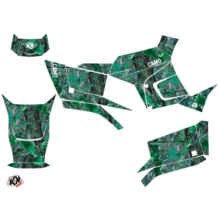 Kit Déco Quad Camo Kymco 300 MXU R Vert (2010-2018)