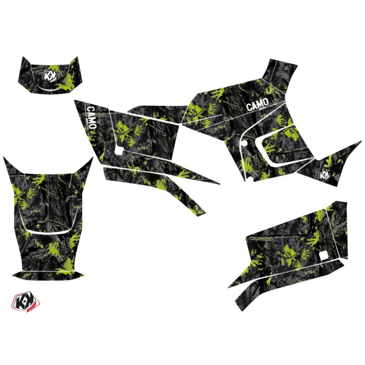 Kit Déco Quad Camo Kymco 300 MXU R Noir Vert (2010-2018)