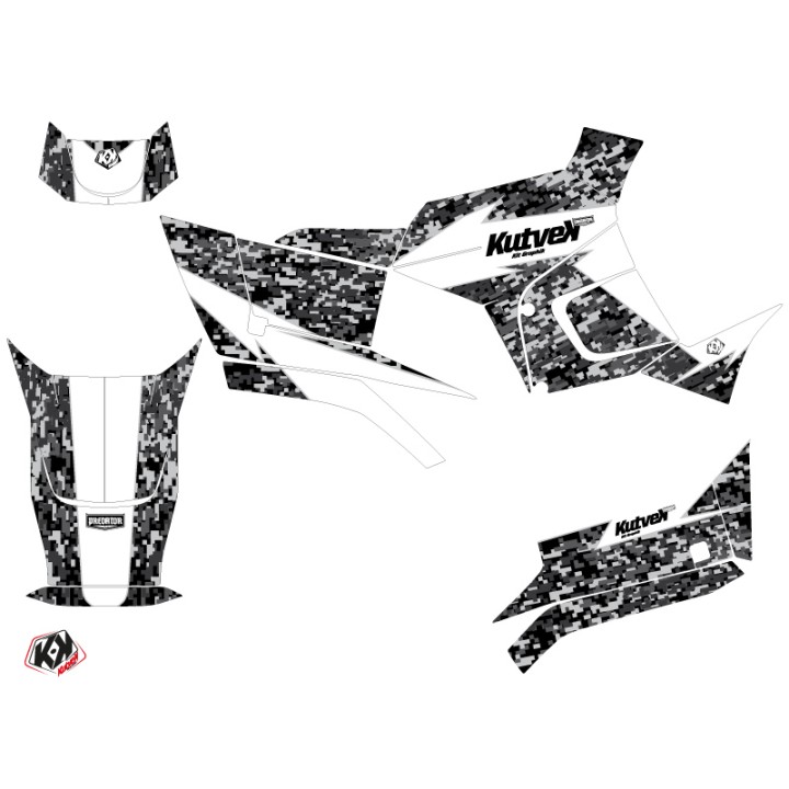 Kit Déco Quad Predator Kymco 300 MXU R Blanc (2010-2018)