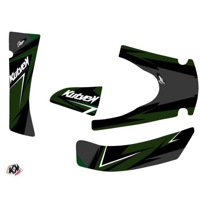 Kit Déco Quad Stage Kymco 400 MXU Noir Vert (2008-2017)