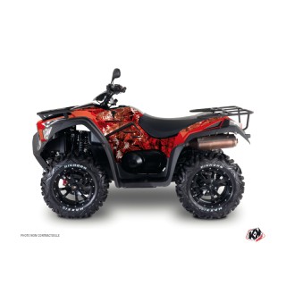 Kit Déco Quad Camo Kymco 550 MXU Rouge (2012-2014)