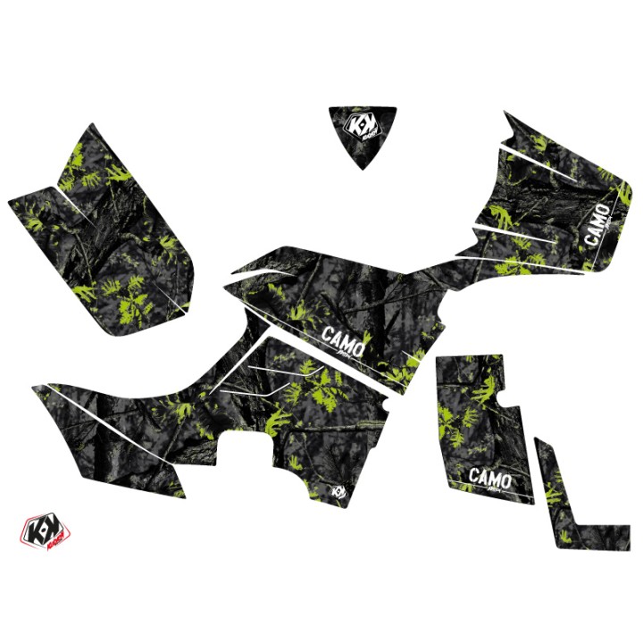 Kit Déco Quad Camo Kymco 550 MXU Noir Vert (2012-2014)