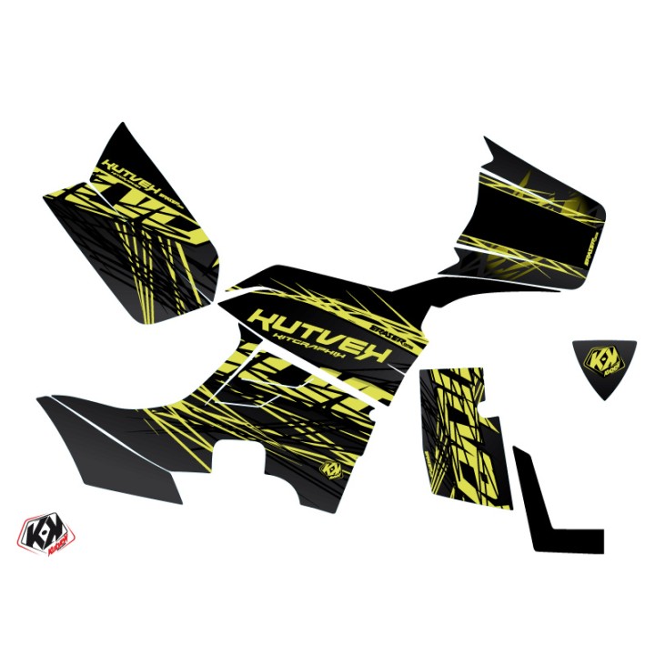 Kit Déco Quad Eraser Kymco 550 MXU Neon Gris (2012-2014)
