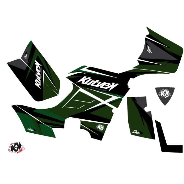 Kit Déco Quad Stage Kymco 700 MXU Noir Vert (2014-2017)