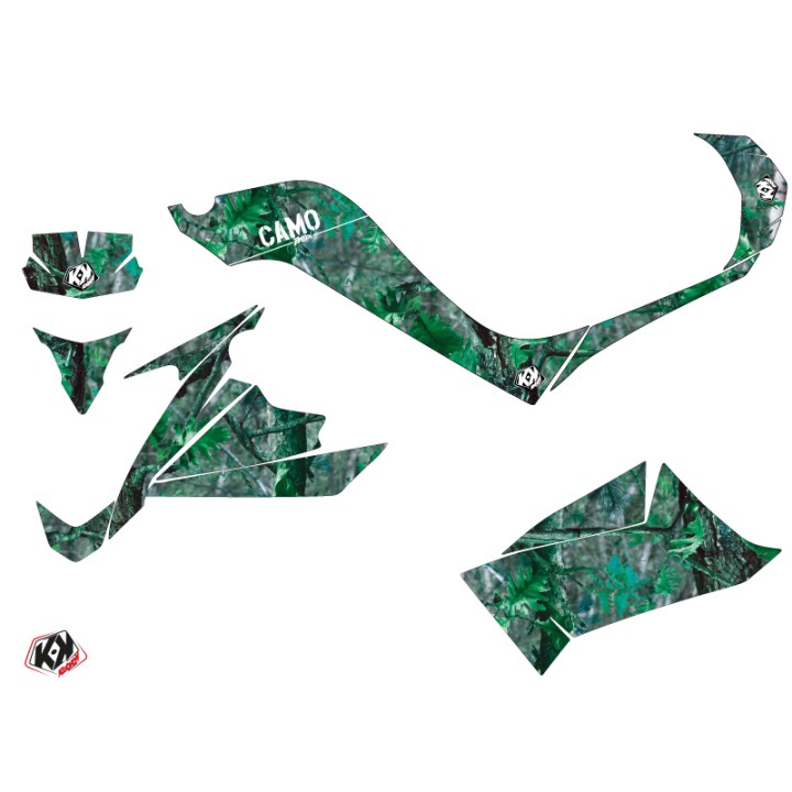 Kit Déco Quad Camo Kymco 50 MAXXER Vert (2015-2018)