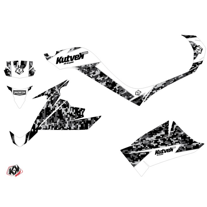 Kit Déco Quad Predator Kymco 90 MAXXER Blanc (2014-2017)