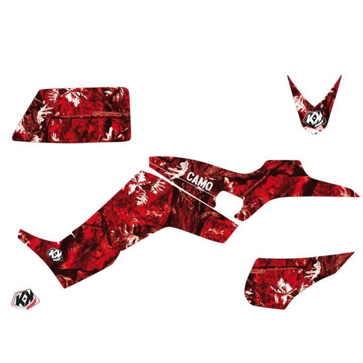 Kit Déco Quad Camo Kymco 300 MAXXER Rouge (2009-2019)