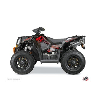 Kit Déco Quad Evil Polaris Scrambler 850-1000 XP Gris Rouge (2015-201