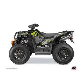 Kit Déco Quad Evil Polaris Scrambler 850-1000 XP Gris Vert (2015-2019