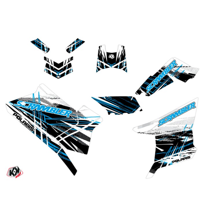 Kit Déco Quad Blade Polaris Scrambler 850-1000 XP Bleu (2015-2019)