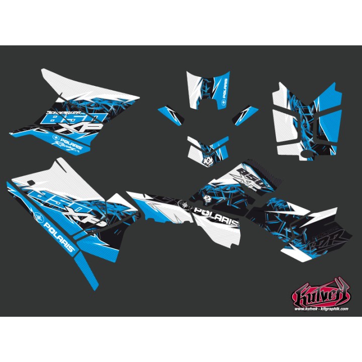 Kit Déco Quad Action Polaris Scrambler 850-1000 XP Bleu FULL (2015-20