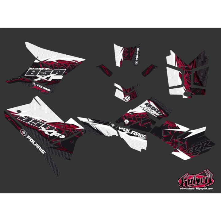 Kit Déco Quad Action Polaris Scrambler 850 XP Rouge FULL (2015-2019)