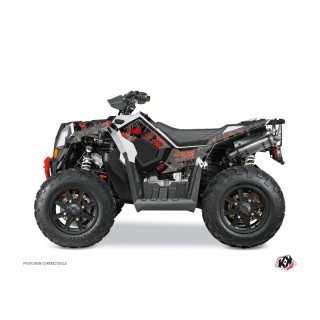 Kit Déco Quad Camo Polaris Scrambler 850-1000 XP Noir Rouge (2015-201