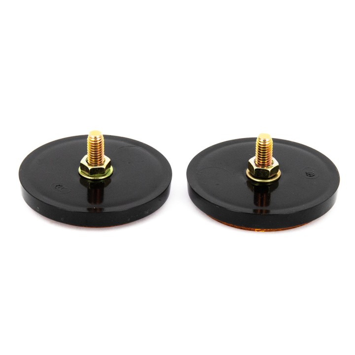Catadioptre rond 40mm à visser - Orange