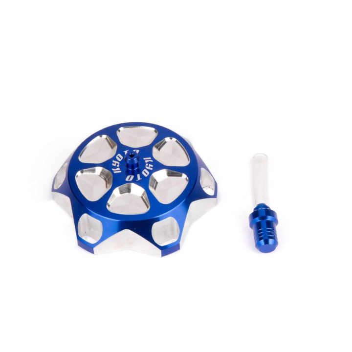 Bouchon de réservoir Yamaha 125-250 YZ anodisé Bleu