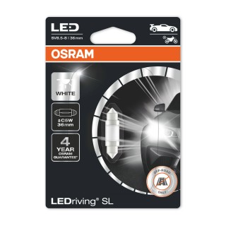 Ampoule Navette LED - 12V 1W Sv8.5-8 - Blister 1 ampoule