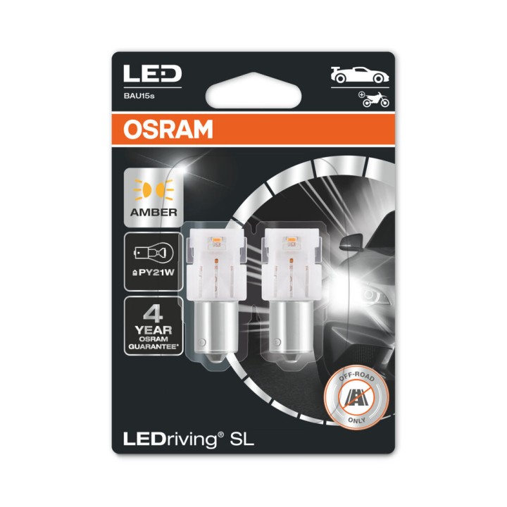 LAMPE LED LEDriving® SL≜ PY21W Orange - Blister de 2