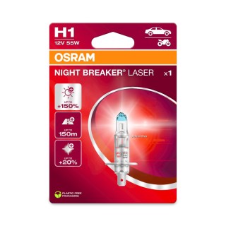 Ampoule H1 Night Breaker Laser (Gen2) - 12V 55W P14.5s - Blister 1 amp