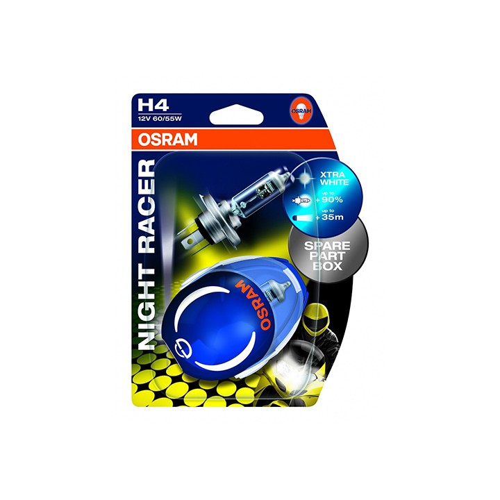 Ampoule H4 X-Racer - 12V 60/55W P43t Xtra Blue Look Xenon - Blister 2