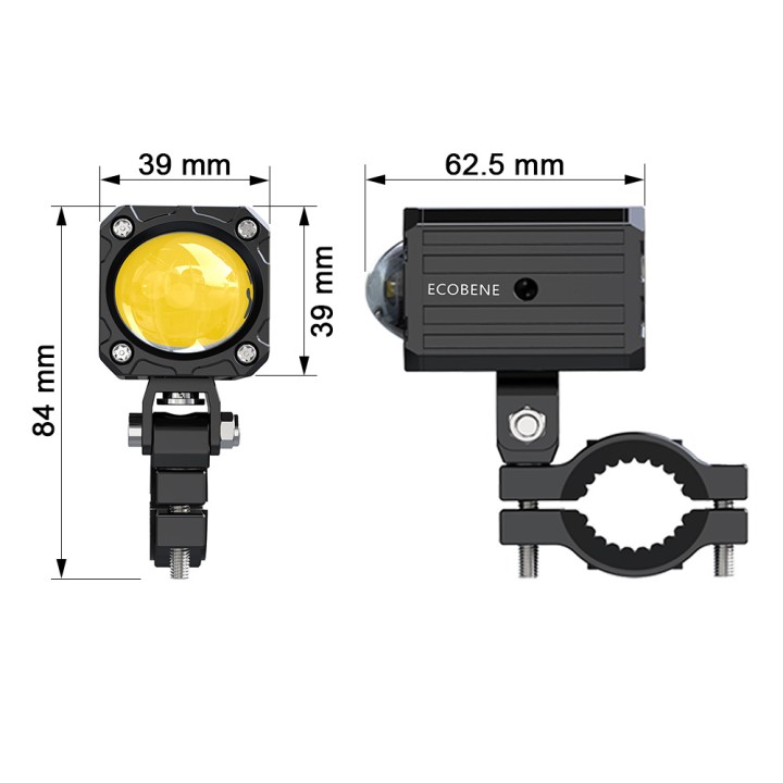 Feux Additionnels 2x30w Compact Feux de jour/Longue portées faisceau