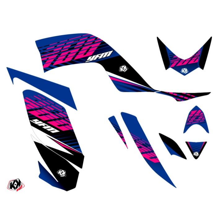 Kit Déco Quad Flow Yamaha 700 Raptor Rose (2006-2012)