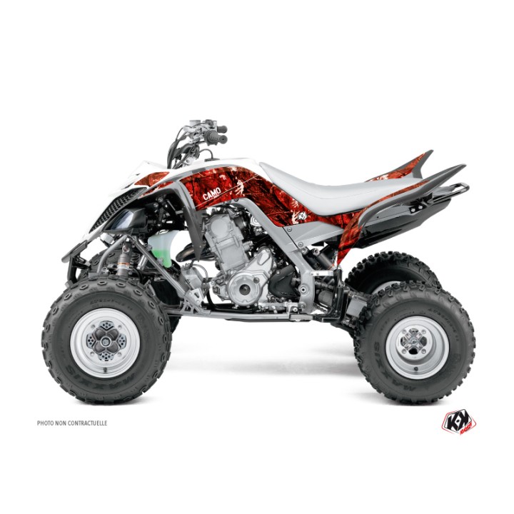 Kit Déco Quad Camo Yamaha 700 Raptor Rouge (2006-2012)