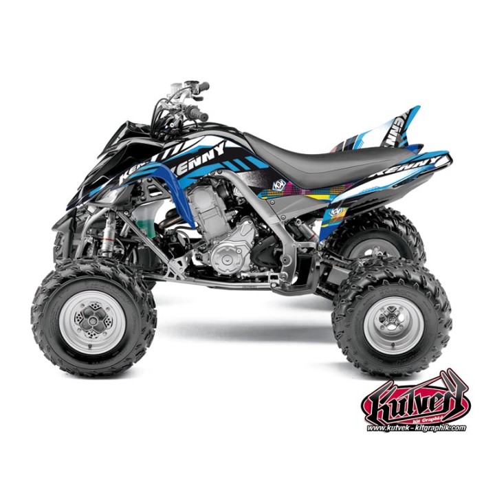 Kit Déco Quad Kenny Yamaha 700 Raptor Bleu (2013-2023)