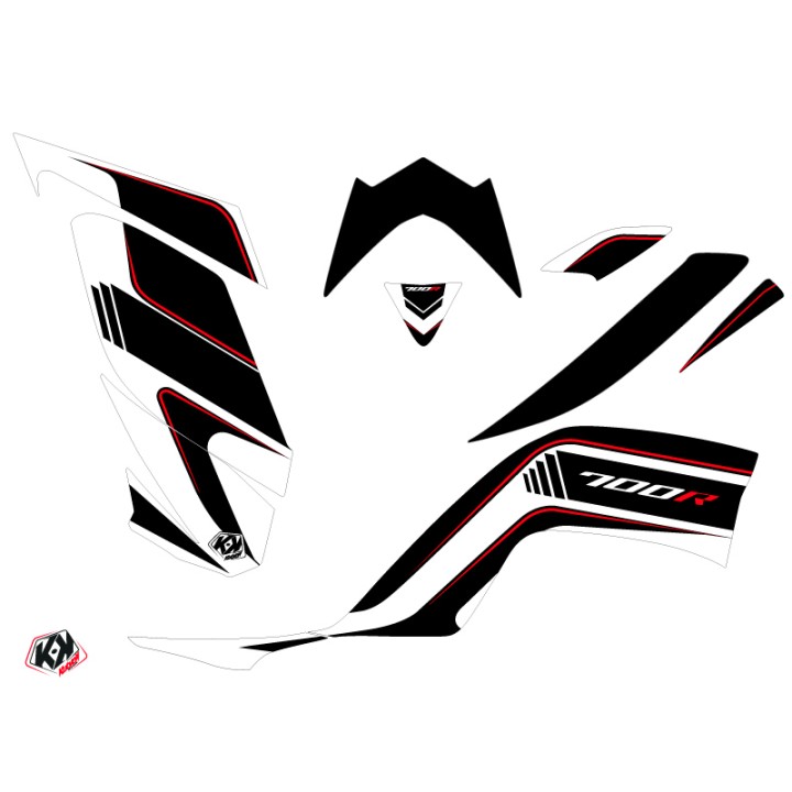 Kit Déco Quad Corporate Yamaha 700 Raptor Noir (2013-2023)