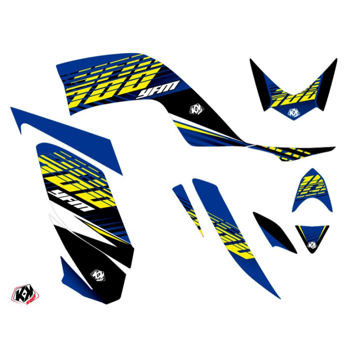 Kit Déco Quad Flow Yamaha 700 Raptor Jaune (2013-2023)