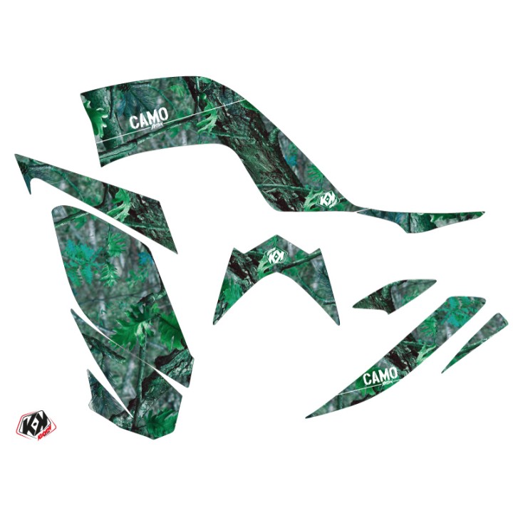 Kit Déco Quad Camo Yamaha 700 Raptor Vert (2013-2023)
