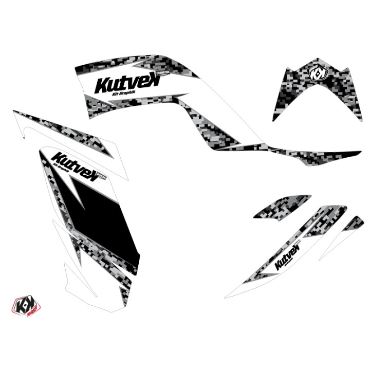 Kit Déco Quad Predator Yamaha 700 Raptor Blanc (2013-2023)