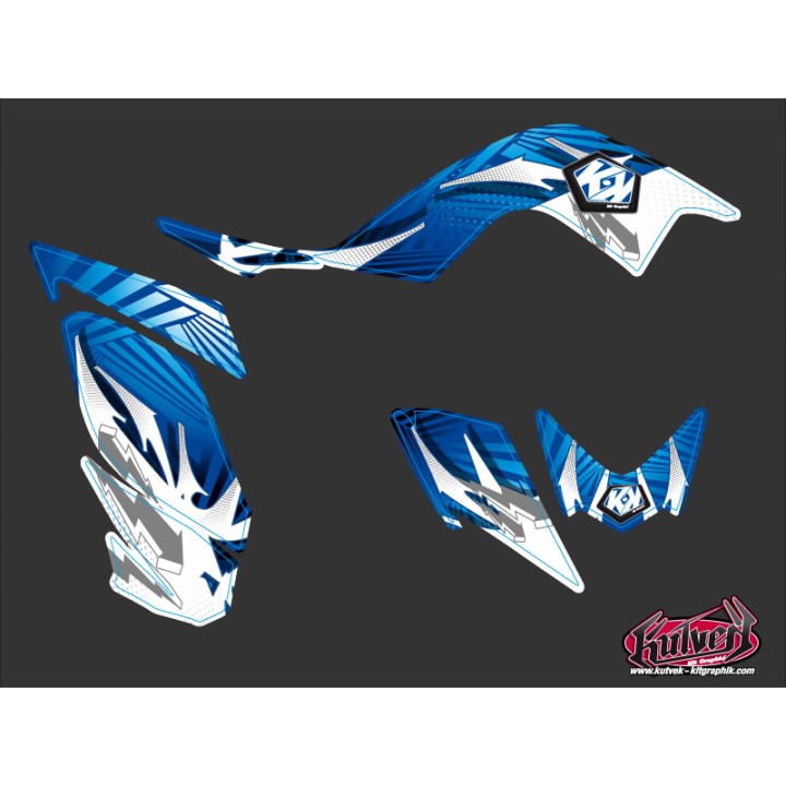 Kit Déco Quad Graff Yamaha 700 Raptor Bleu (2013-2023)