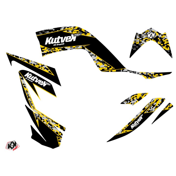 Kit Déco Quad Predator Yamaha 700 Raptor Jaune 60th Anniversary (2013