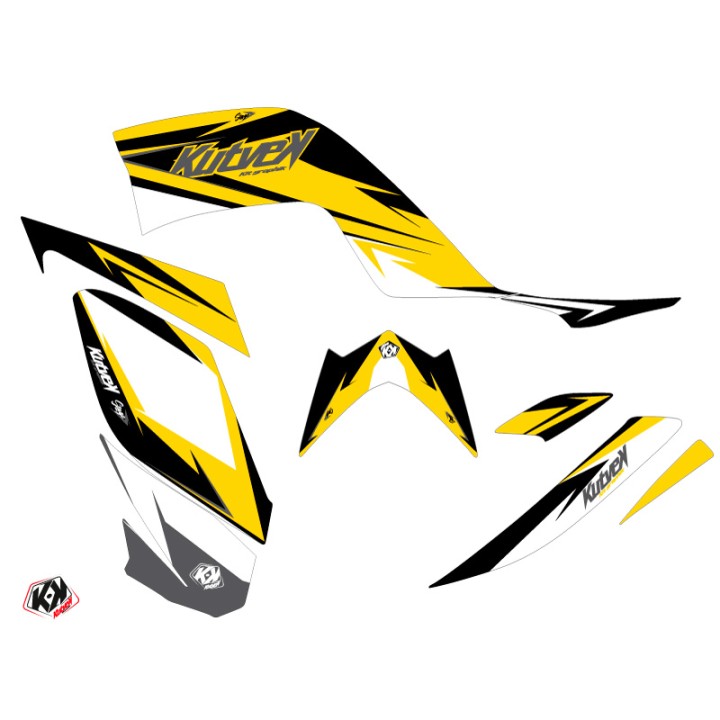 Kit Déco Quad Stage Yamaha 700 Raptor Jaune 60th Anniversary (2013-20