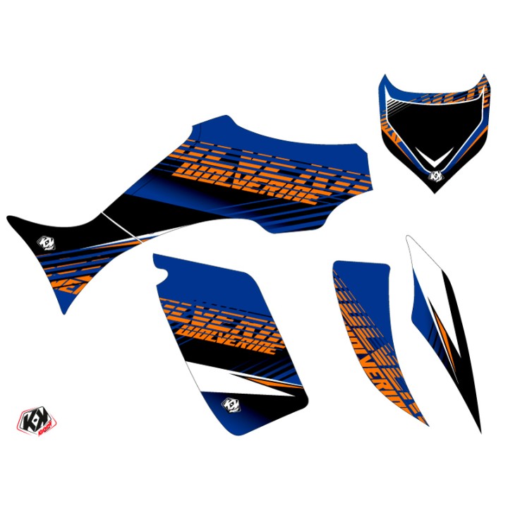 Kit Déco Quad Flow Yamaha 350-450 Wolverine Orange (2006-2009)