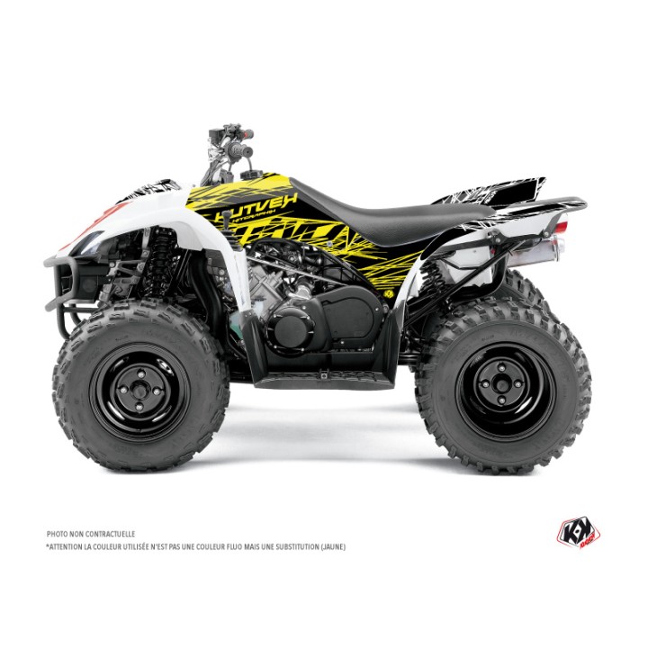 Kit Déco Quad Eraser Fluo Yamaha 350-450 Wolverine Jaune (2006-2009)