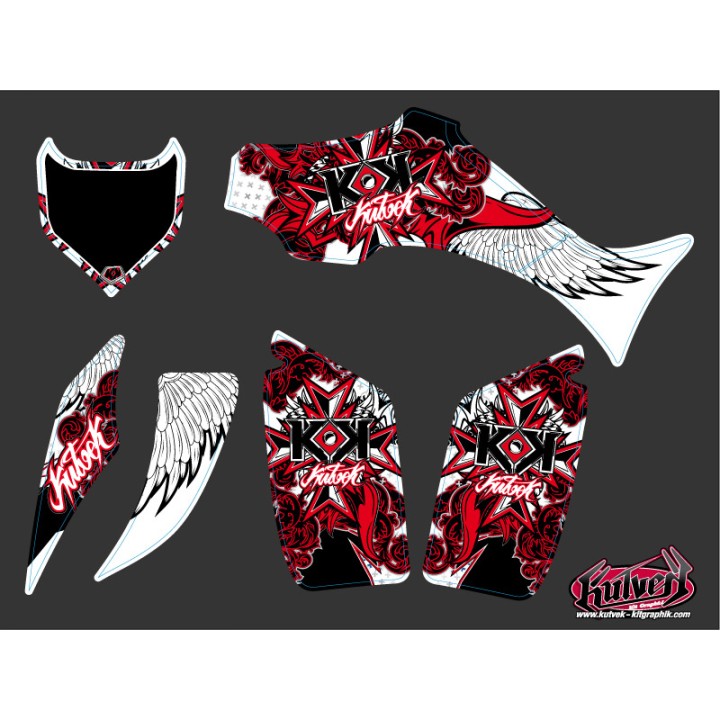 Kit Déco Quad Demon Yamaha 350-450 Wolverine Rouge (2006-2009)