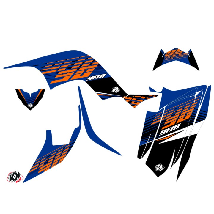 Kit Déco Quad Flow Yamaha 90 Raptor Orange (2009-2023)