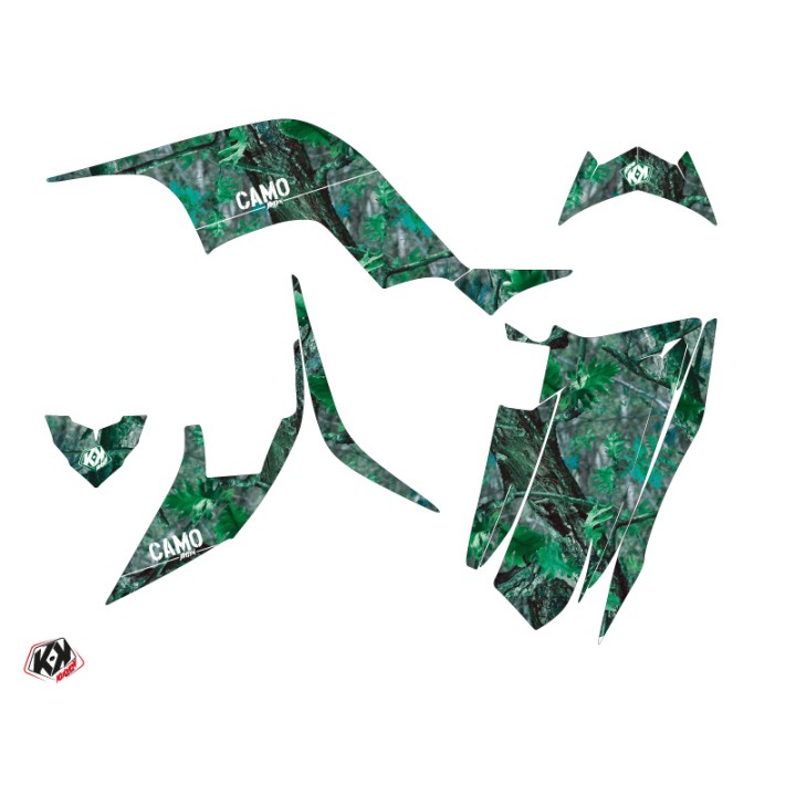 Kit Déco Quad Camo Yamaha 90 Raptor Vert (2009-2023)