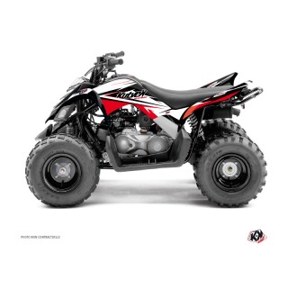 Kit Déco Quad Stage Yamaha 90 Raptor Noir Rouge (2009-2023)