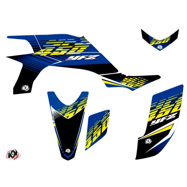 Kit Déco Quad Flow Yamaha 450 YFZ Jaune (2004-2009)