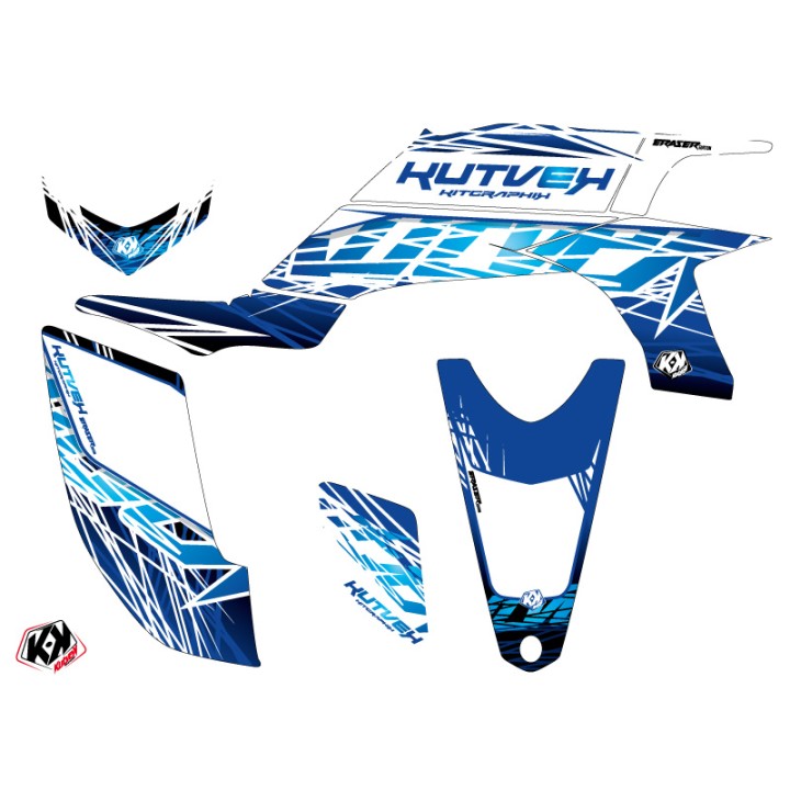 Kit Déco Quad Eraser Yamaha 450 YFZ Bleu (2004-2009)