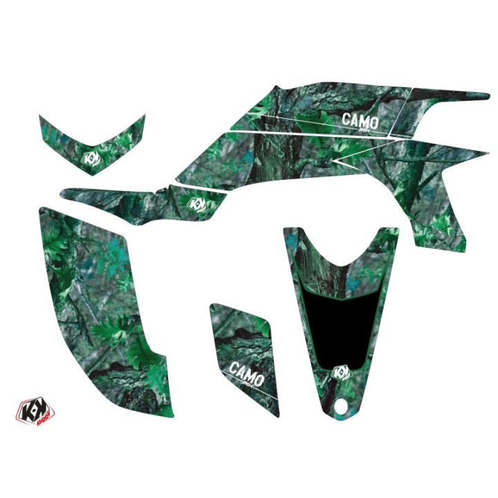Kit Déco Quad Camo Yamaha 450 YFZ Vert (2012-2013)