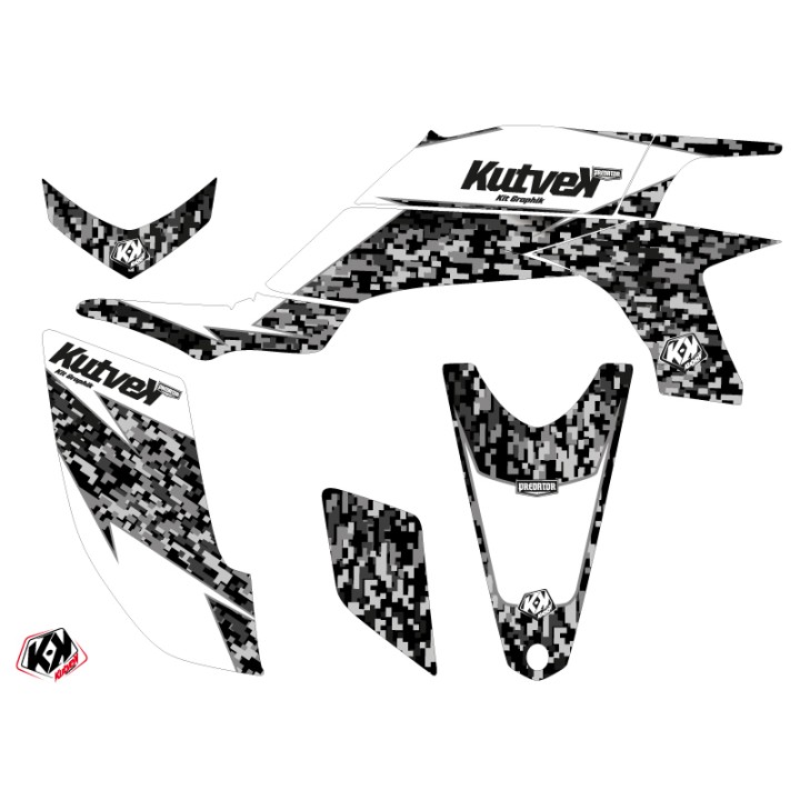 Kit Déco Quad Predator Yamaha 450 YFZ Blanc (2012-2013)