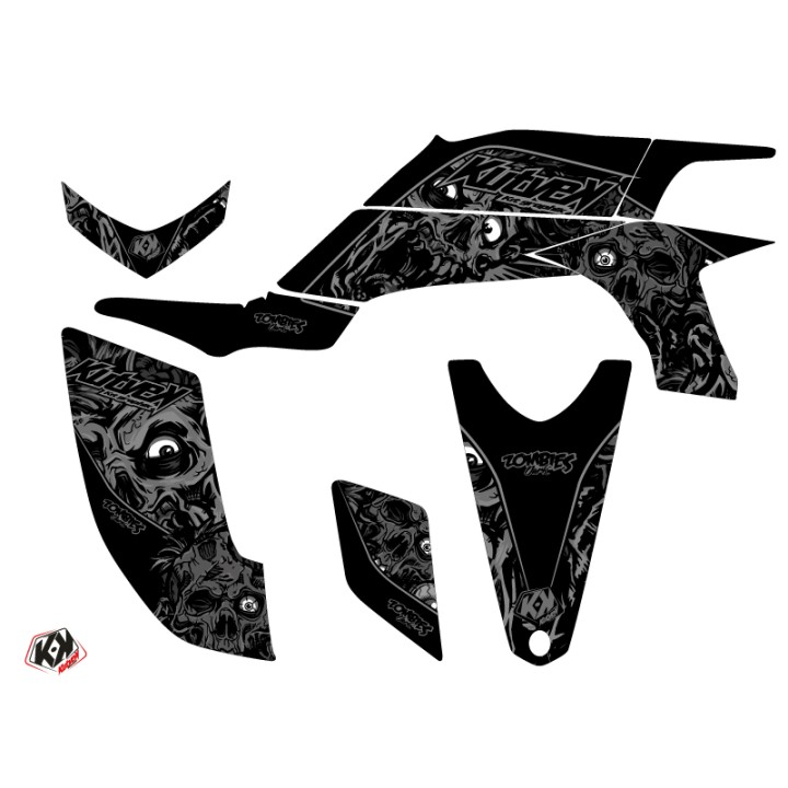 Kit Déco Quad Zombies Dark Yamaha 450 YFZ Noir (2012-2013)
