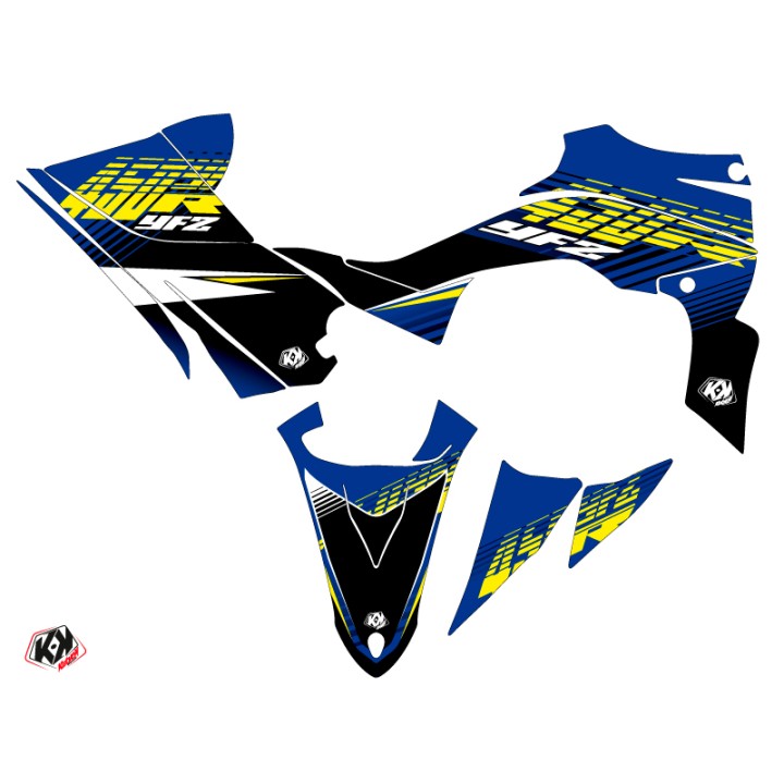 Kit Déco Quad Flow Yamaha 450 YFZ R Jaune (2009-2013)