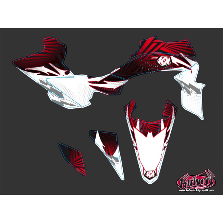 Kit Déco Quad Graff Yamaha 450 YFZ R Rouge (2009-2013)